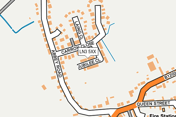 LN3 5XX map - OS OpenMap – Local (Ordnance Survey)