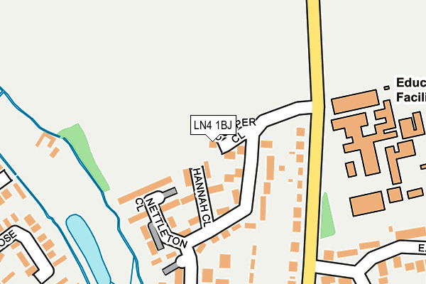 LN4 1BJ map - OS OpenMap – Local (Ordnance Survey)