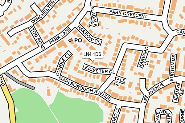 LN4 1DS map - OS OpenMap – Local (Ordnance Survey)