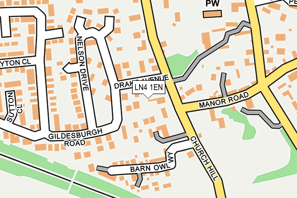 LN4 1EN map - OS OpenMap – Local (Ordnance Survey)