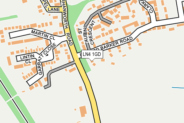 LN4 1GD map - OS OpenMap – Local (Ordnance Survey)