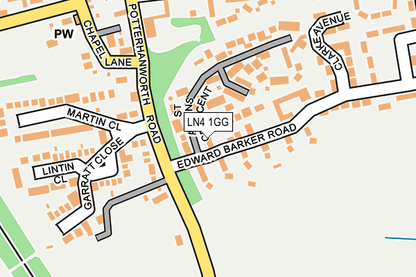 LN4 1GG map - OS OpenMap – Local (Ordnance Survey)