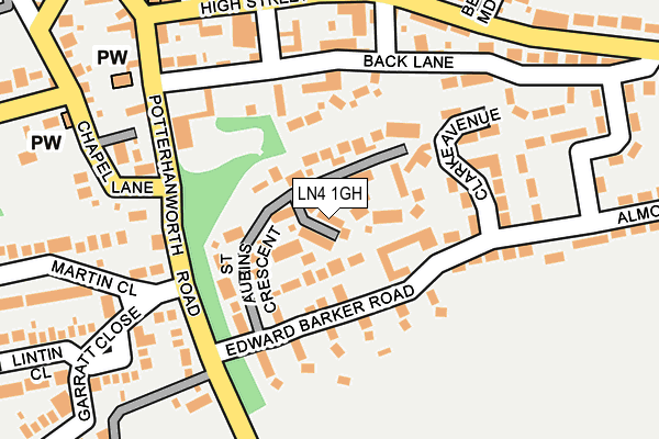 LN4 1GH map - OS OpenMap – Local (Ordnance Survey)