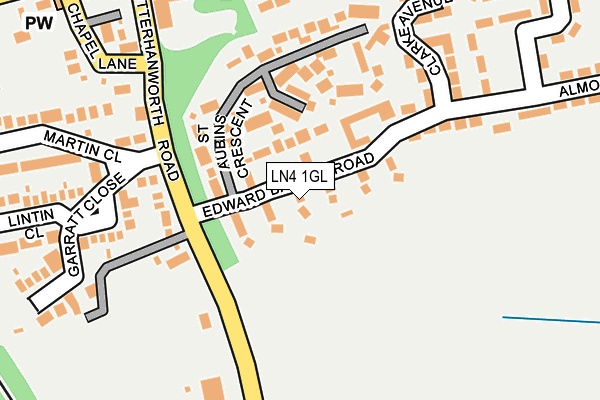 LN4 1GL map - OS OpenMap – Local (Ordnance Survey)