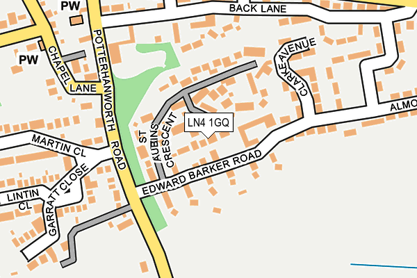 LN4 1GQ map - OS OpenMap – Local (Ordnance Survey)
