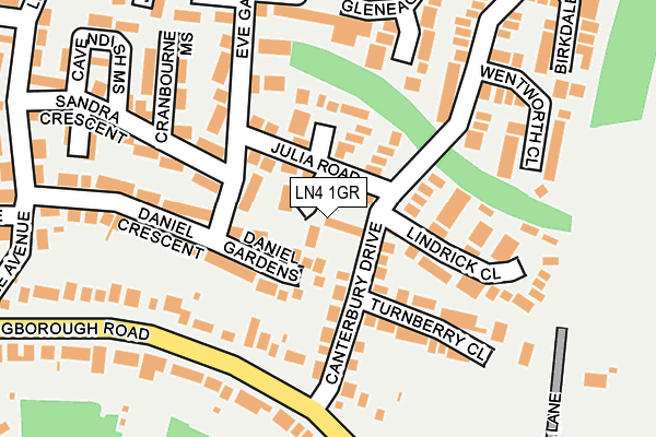 LN4 1GR map - OS OpenMap – Local (Ordnance Survey)