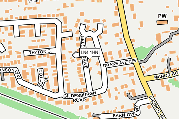 LN4 1HN map - OS OpenMap – Local (Ordnance Survey)