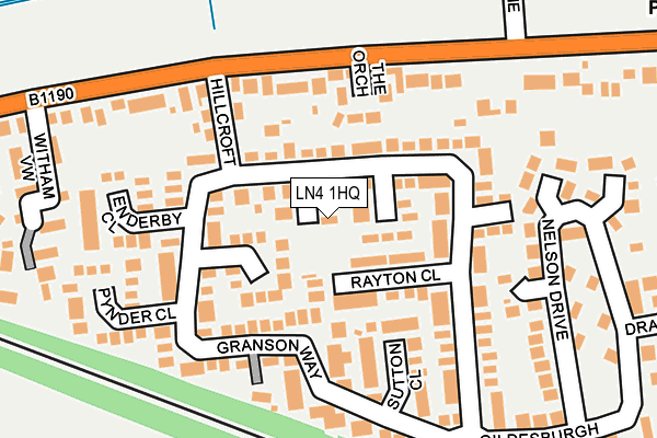 LN4 1HQ map - OS OpenMap – Local (Ordnance Survey)