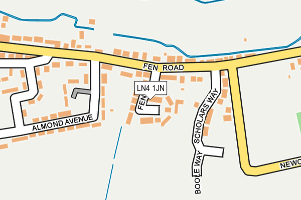 LN4 1JN map - OS OpenMap – Local (Ordnance Survey)