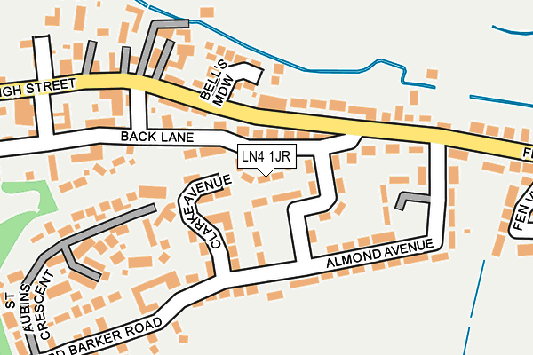 LN4 1JR map - OS OpenMap – Local (Ordnance Survey)
