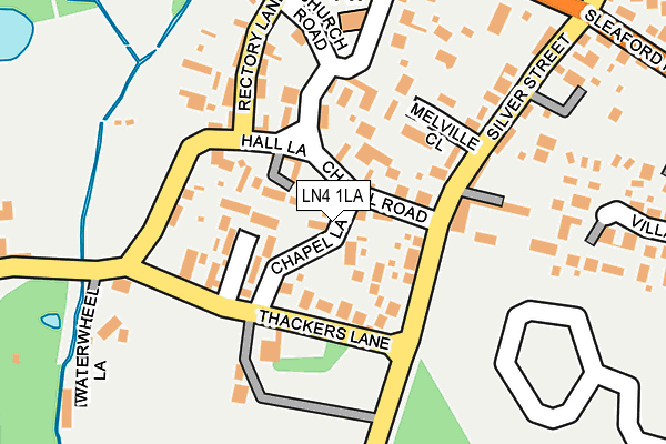 LN4 1LA map - OS OpenMap – Local (Ordnance Survey)
