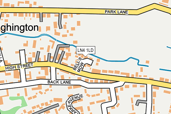 LN4 1LD map - OS OpenMap – Local (Ordnance Survey)