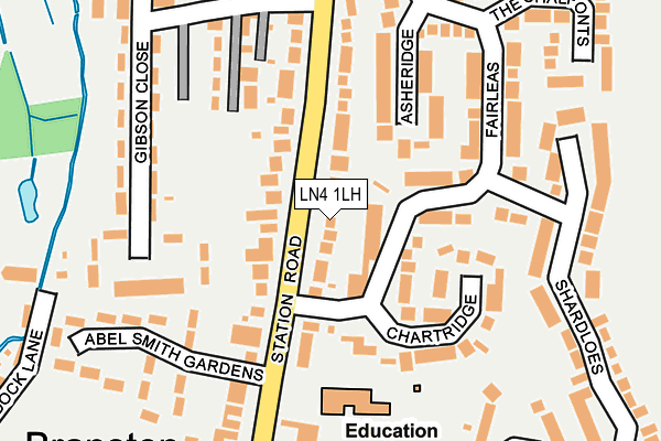LN4 1LH map - OS OpenMap – Local (Ordnance Survey)