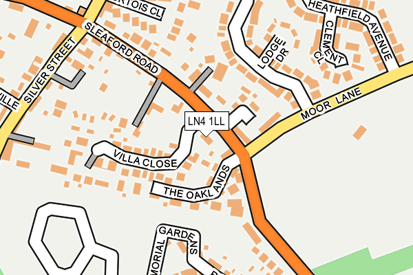 LN4 1LL map - OS OpenMap – Local (Ordnance Survey)