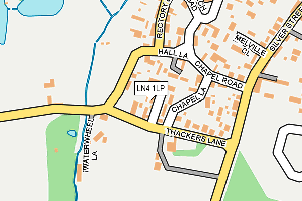 LN4 1LP map - OS OpenMap – Local (Ordnance Survey)
