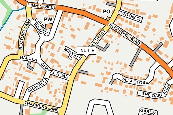 LN4 1LR map - OS OpenMap – Local (Ordnance Survey)