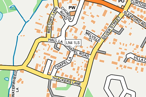 LN4 1LS map - OS OpenMap – Local (Ordnance Survey)
