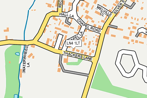 LN4 1LT map - OS OpenMap – Local (Ordnance Survey)
