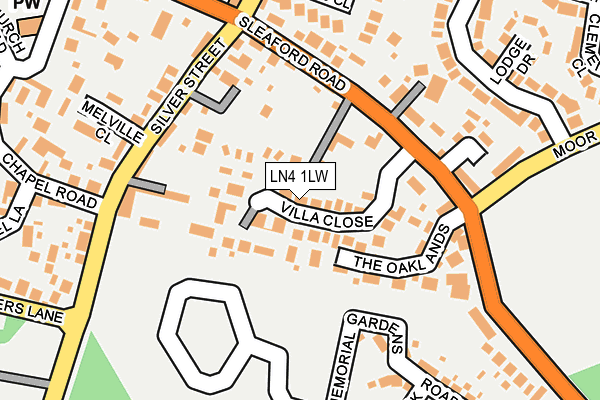 LN4 1LW map - OS OpenMap – Local (Ordnance Survey)