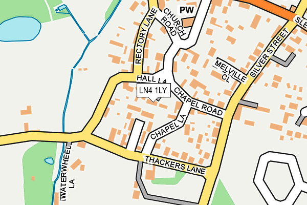 LN4 1LY map - OS OpenMap – Local (Ordnance Survey)
