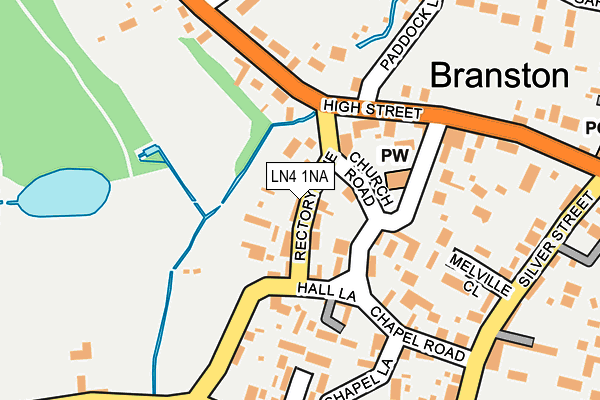 LN4 1NA map - OS OpenMap – Local (Ordnance Survey)