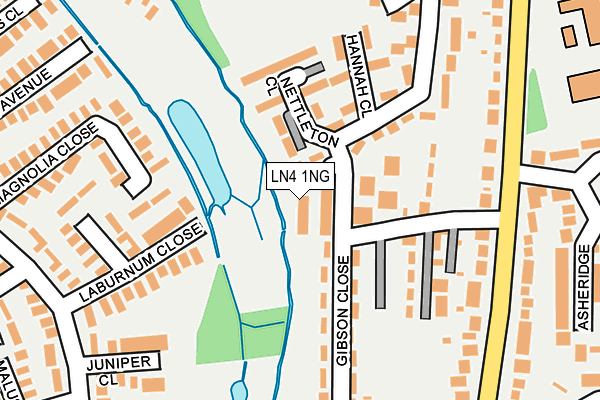 LN4 1NG map - OS OpenMap – Local (Ordnance Survey)