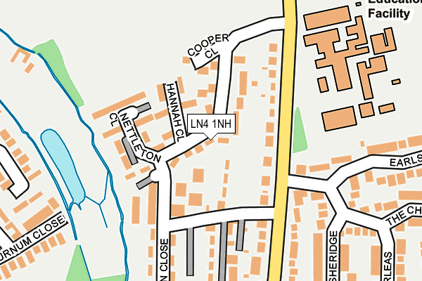 LN4 1NH map - OS OpenMap – Local (Ordnance Survey)