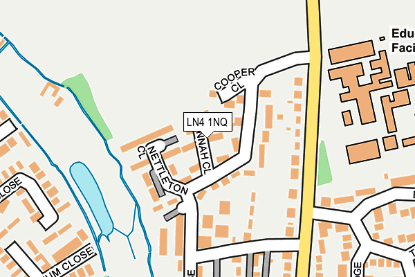 LN4 1NQ map - OS OpenMap – Local (Ordnance Survey)