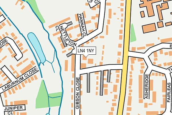 LN4 1NY map - OS OpenMap – Local (Ordnance Survey)
