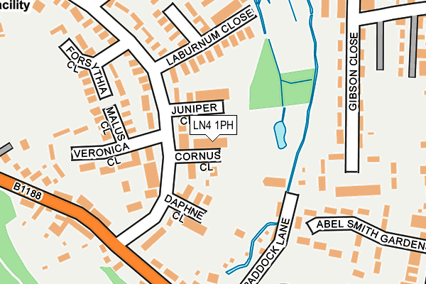 LN4 1PH map - OS OpenMap – Local (Ordnance Survey)