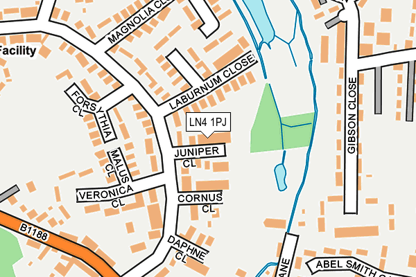 LN4 1PJ map - OS OpenMap – Local (Ordnance Survey)