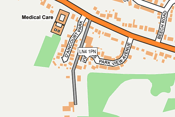 LN4 1PN map - OS OpenMap – Local (Ordnance Survey)