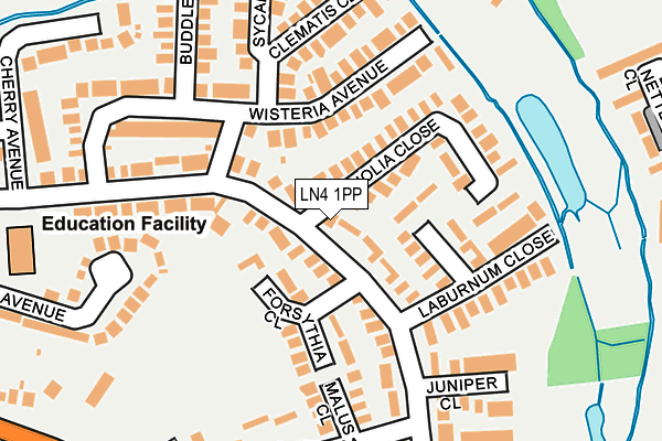 LN4 1PP map - OS OpenMap – Local (Ordnance Survey)