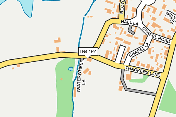 LN4 1PZ map - OS OpenMap – Local (Ordnance Survey)