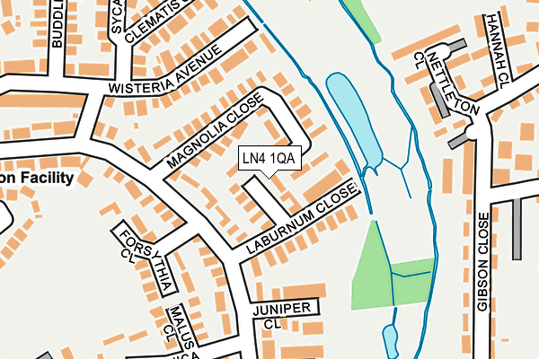 LN4 1QA map - OS OpenMap – Local (Ordnance Survey)