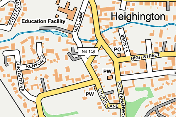 LN4 1QL map - OS OpenMap – Local (Ordnance Survey)