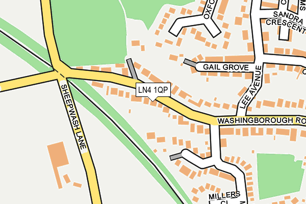 LN4 1QP map - OS OpenMap – Local (Ordnance Survey)