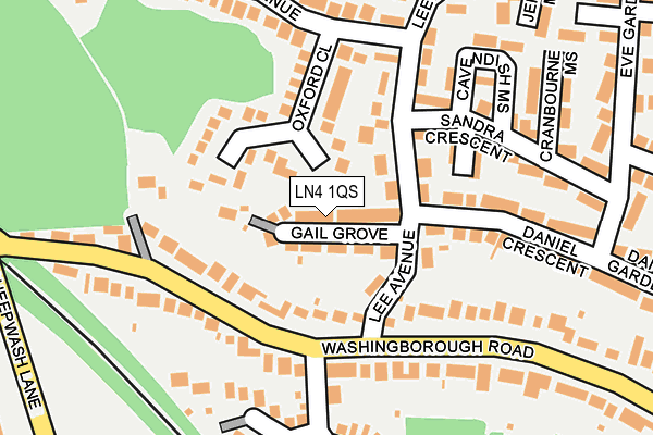 LN4 1QS map - OS OpenMap – Local (Ordnance Survey)