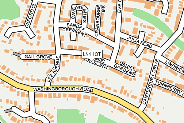LN4 1QT map - OS OpenMap – Local (Ordnance Survey)