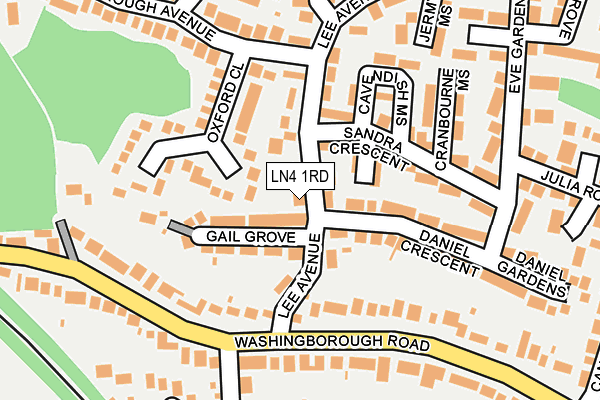 LN4 1RD map - OS OpenMap – Local (Ordnance Survey)