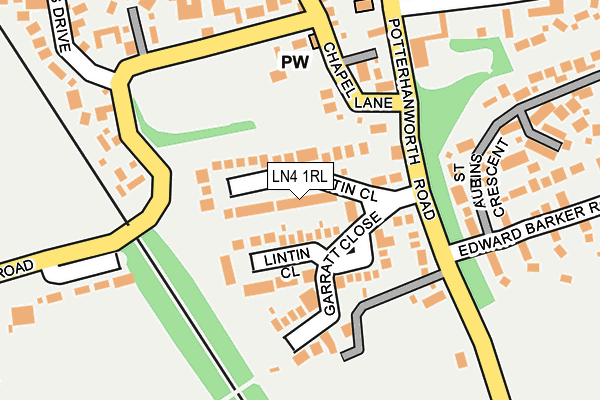 LN4 1RL map - OS OpenMap – Local (Ordnance Survey)
