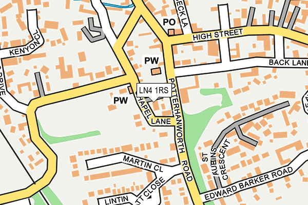 LN4 1RS map - OS OpenMap – Local (Ordnance Survey)