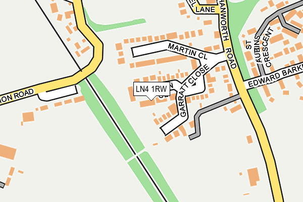 LN4 1RW map - OS OpenMap – Local (Ordnance Survey)