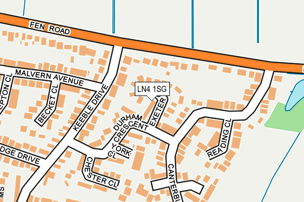 LN4 1SG map - OS OpenMap – Local (Ordnance Survey)