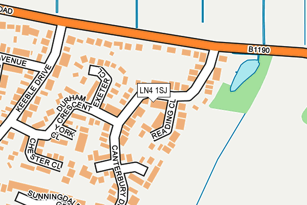 LN4 1SJ map - OS OpenMap – Local (Ordnance Survey)