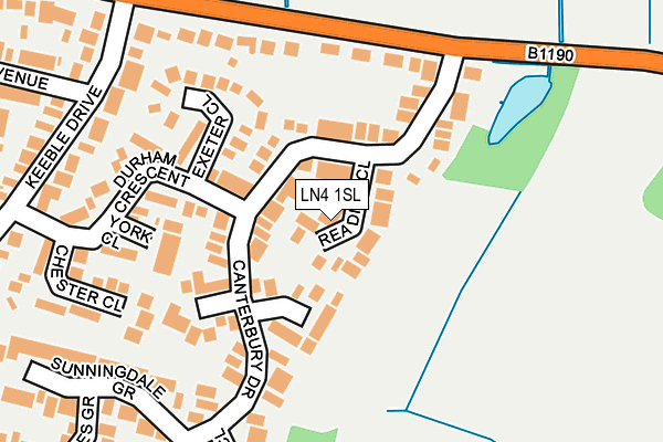 LN4 1SL map - OS OpenMap – Local (Ordnance Survey)