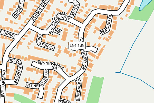 LN4 1SN map - OS OpenMap – Local (Ordnance Survey)