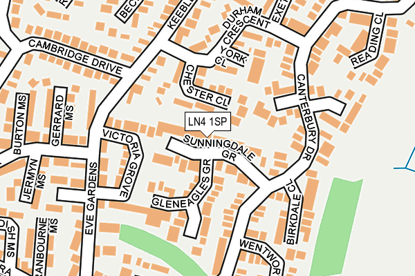 LN4 1SP map - OS OpenMap – Local (Ordnance Survey)