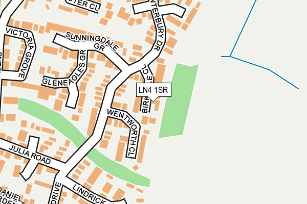 LN4 1SR map - OS OpenMap – Local (Ordnance Survey)