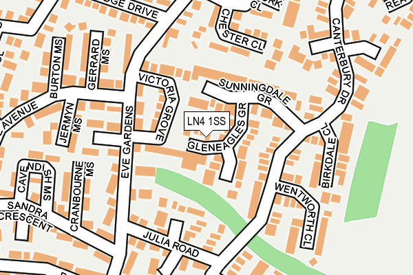 LN4 1SS map - OS OpenMap – Local (Ordnance Survey)